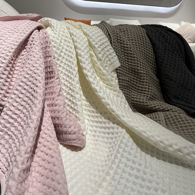 香港玛品Mapping纯棉浴巾轻奢极简主义素色格子轻薄款吸水亲肤