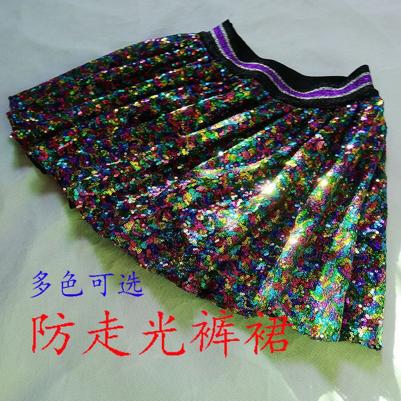 亮片百褶超短裙性感bling半身女a字薄款夏季防走光表演迷你裤裙潮