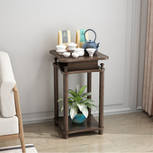 沙发边几茶边柜客厅小茶几茶水烧水壶置物架茶叶架茶水台角几桌子