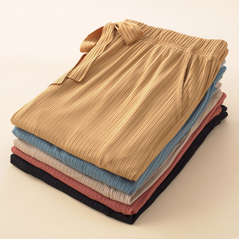 大码女裤200斤夏季高腰加肥短裤宽松阔腿裤五分裤弹力直筒家居裤,女士内衣/男士内衣/家居服,睡裤/家居裤,淘宝优惠券,粉丝福利购,淘宝优惠卷