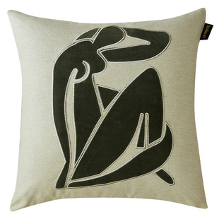 橄榄绿抱枕沙发靠垫套子汽车腰靠办公室护腰午睡枕床头靠背靠垫