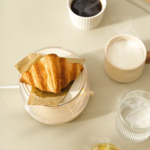 向物加热暖暖杯垫旋转木马热牛奶神器可调温恒温保温智能水杯底座