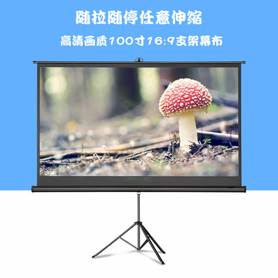 思达100寸169便携高清投影幕