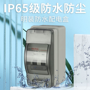 防水空开盒子户外配电箱室外防雨塑料空气开关配电盒明装家用电闸