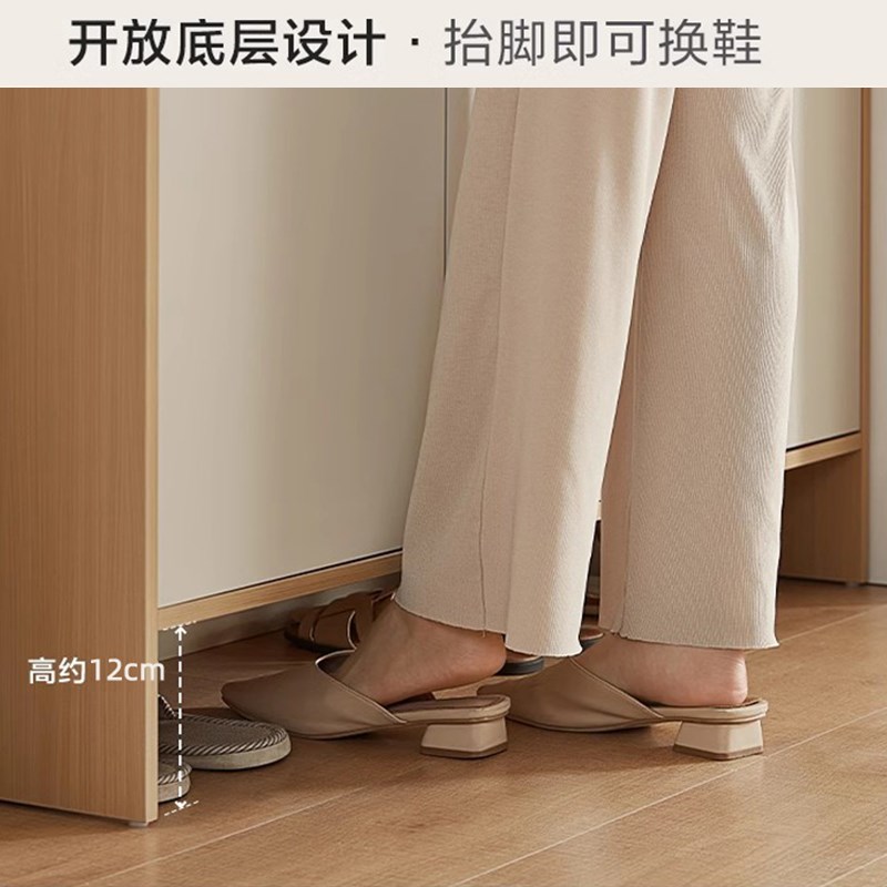 实木鞋柜家用进门口多层楼道储物柜大容量玄关柜入户门外简易鞋架