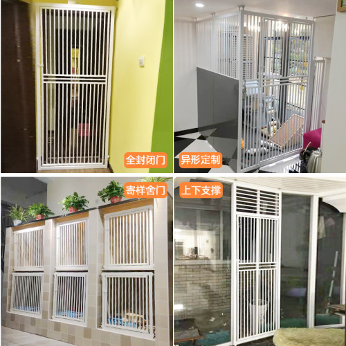 中型猫围栏 防猫跳门栏 加厚加密可调式宠物栅栏 室内免打孔