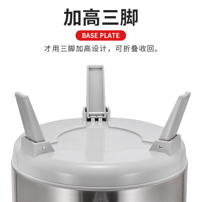 不锈钢奶茶保温桶带温度计商用12L大容量三层保温保冷豆浆果汁桶