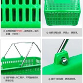 超市购物篮手提篮加厚菜篮酒水篮子长方形便利店塑料购物筐加大号