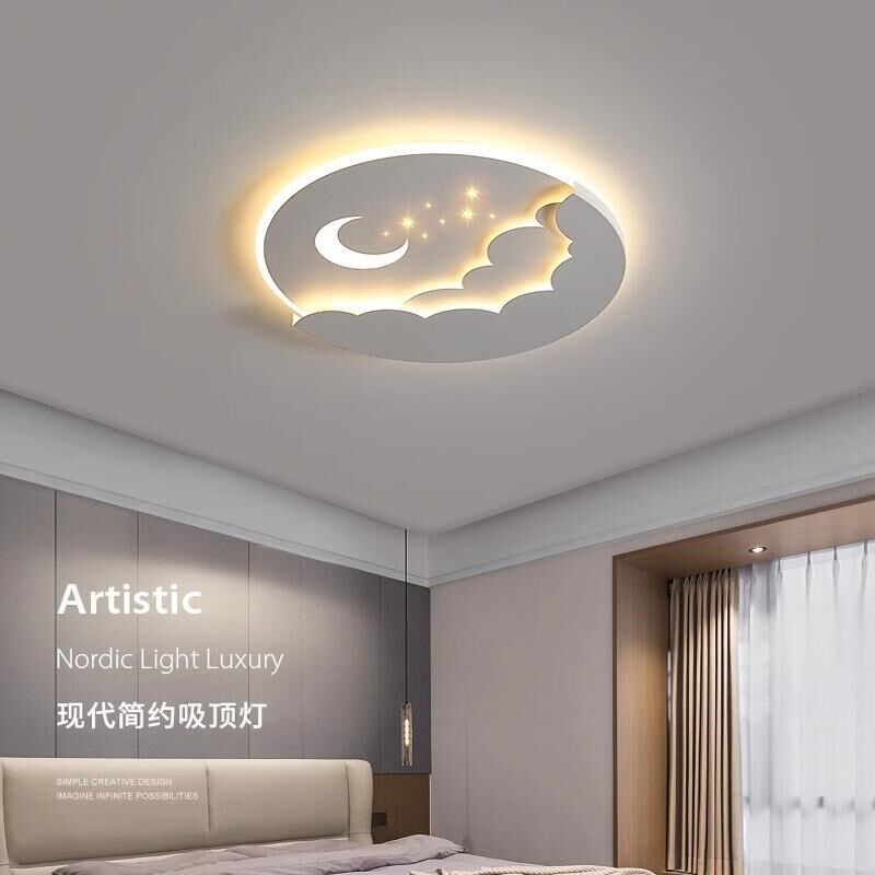 客厅主灯2025新款平板大灯年轻人卧室灯轻奢高级感主卧吸顶灯流行