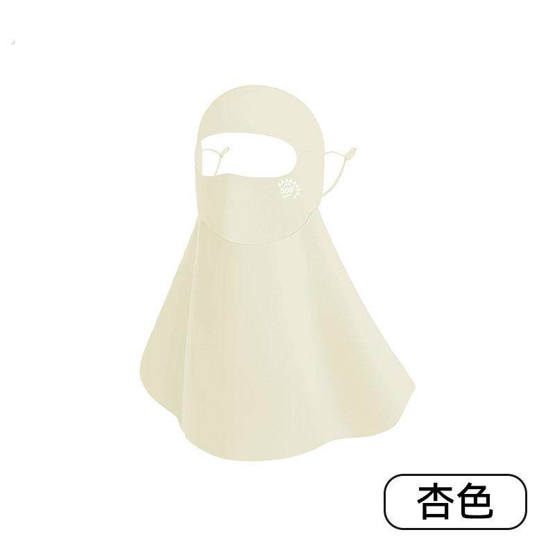 防晒面罩全脸防紫外线护颈可喝水口罩2025新款开口透气遮阳骑行纱