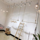 服装 简约橱窗上墙吊顶悬挂衣杆晾衣架麻绳吊挂 店树枝展示架女装
