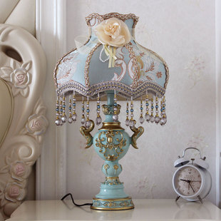 欧式台灯卧室床头可调节亮度插电式家用轻奢亮超亮结婚陪嫁床头灯
