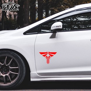 最后的生还者1重制版顽皮狗工作室游戏火萤标志反光车身汽车贴纸