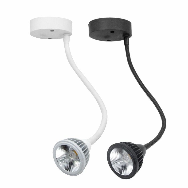 led软管射灯cob轨道灯3w长杆弯曲管导轨灯7w背景墙射灯明装吸顶5w,家装灯饰光源,嵌入式射灯,淘宝优惠券,粉丝福利购,淘宝优惠卷