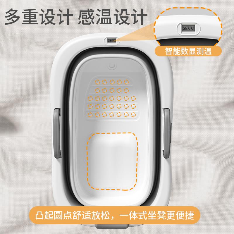 泡澡桶大人折叠洗澡桶浴桶冬天儿童家用浴缸盆成人沐浴全身可坐