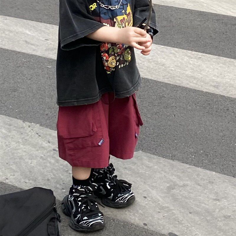 貌貌妈家男童短裤夏装2024新款儿童大口袋工装裤宝宝中裤六分裤薄,童装/婴儿装/亲子装,裤子,淘宝优惠券,粉丝福利购,淘宝优惠卷