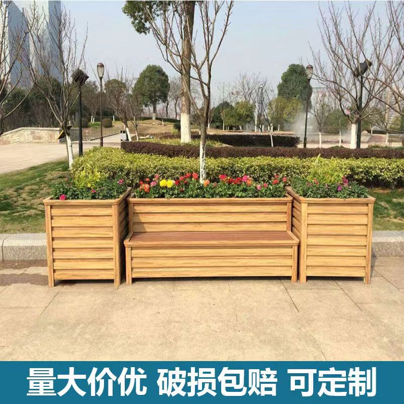 户外铝合金花箱组合售楼部广场围栏隔断花箱镀锌板定制铝合金花槽