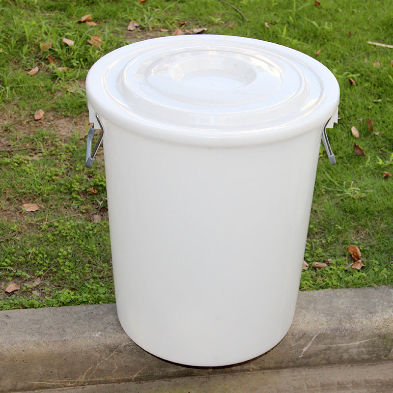 包邮白色 蓝色 圆形塑料 加厚大垃圾桶60L 100L 160L升圆形大水桶