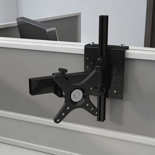 通用电脑显示器支架转角屏风挂架多多屏升降支撑架增高悬挂底座