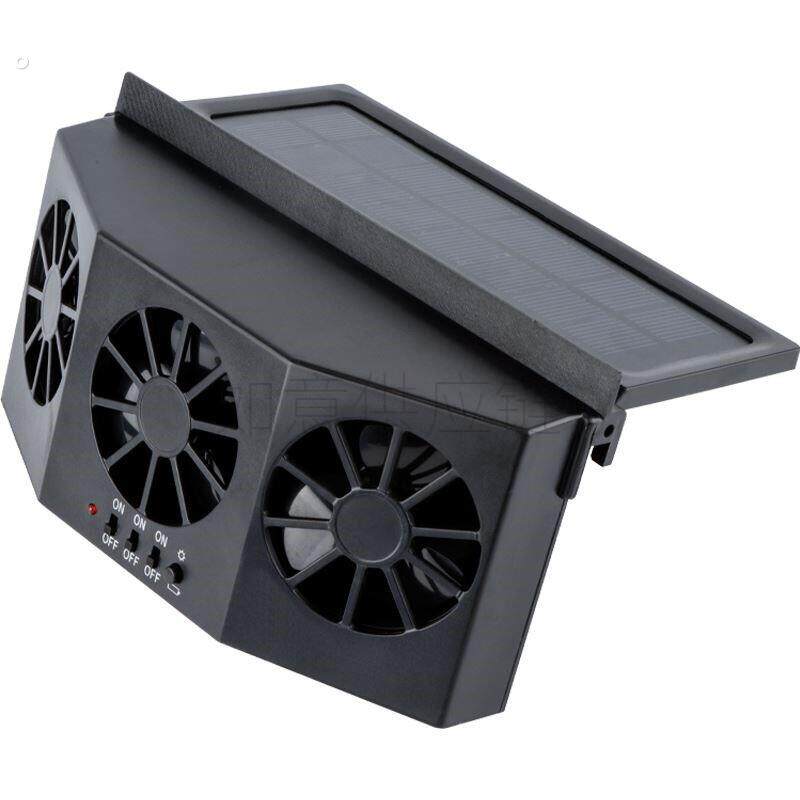 太阳能换气扇汽车用车窗排气扇车载风扇通风散热器车内降温排风扇