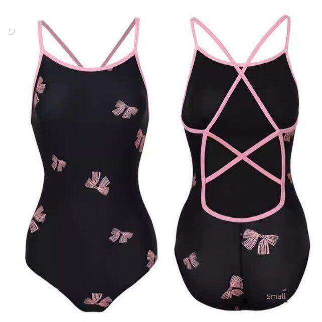 女子泳装2025新流行的赛车连身内裤游泳池特别女子温泉泳装