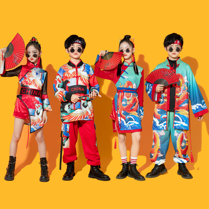 六一儿童演出服打鼓服班服女童国风走秀爵士舞男童嘻哈街舞表演服,童装/婴儿装/亲子装,儿童演出服,淘宝优惠券,粉丝福利购,淘宝优惠卷