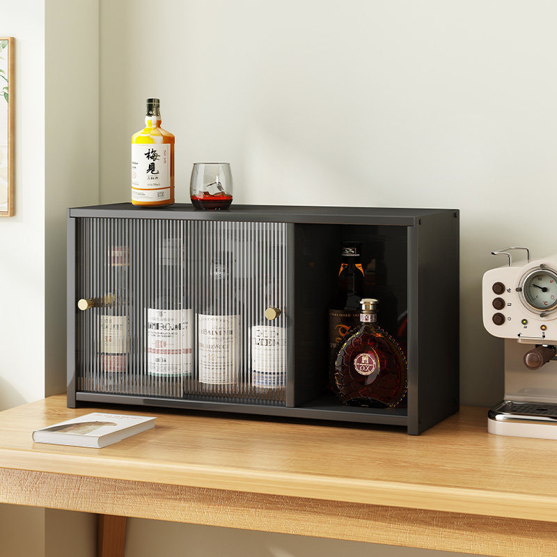 酒柜展示柜桌面小型防尘杯架置物架家用非实木靠墙酒架子2024新款,住宅家具,酒柜,淘宝优惠券,粉丝福利购,淘宝优惠卷