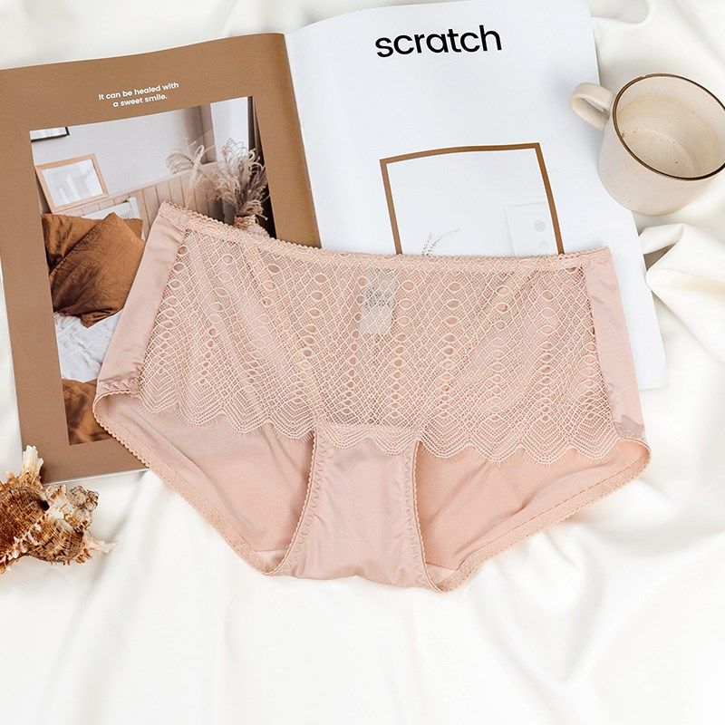 D35重璞内裤女舒适透气三角裤中腰提臀打底裤戴珍珠耳环的少女,女士内衣/男士内衣/家居服,女三角裤,淘宝优惠券,粉丝福利购,淘宝优惠卷