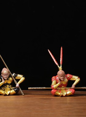 新中式陶瓷齐天大圣孙悟空摆件家居装饰品斗战胜佛美猴王桌面摆设