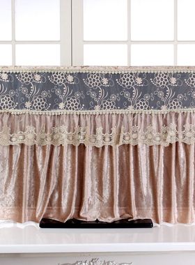 电视机罩新款红蓝色防尘罩帘挂式座曲面65液晶425055英寸开机不取