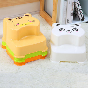 防滑加厚儿童踮脚凳子  双层卡通梯凳塑料宝宝阶梯凳小板凳脚踏凳