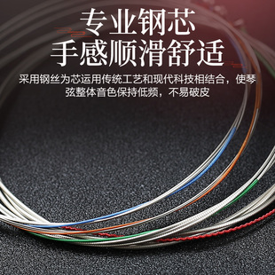 星海福音专业演奏中阮琴弦1/2/3/4套弦中阮弦线民族乐器配件包邮