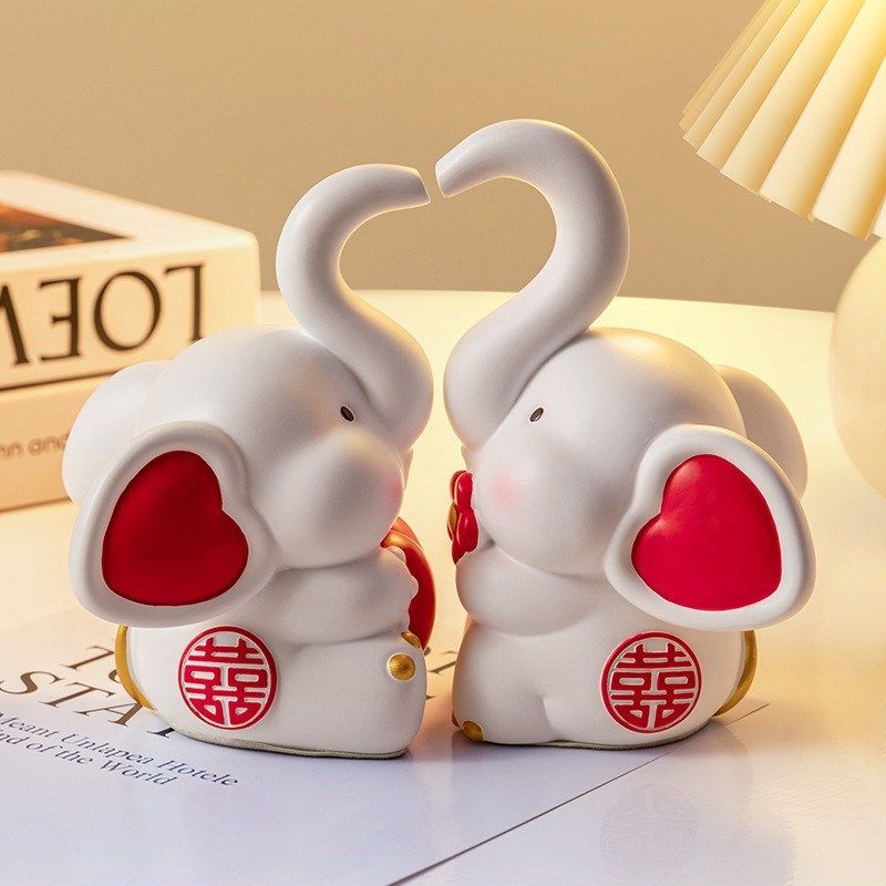 订婚情侣兔子摆件家居客厅婚房布置实用装饰品送闺蜜新人结婚礼物,家居饰品,装饰摆件,淘宝优惠券,粉丝福利购,淘宝优惠卷