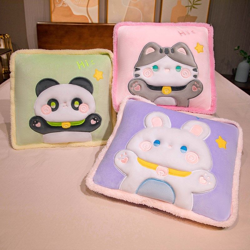 抱枕被子两用加厚午睡枕头被空调汽车载内靠枕办公室折叠毯二合一,居家布艺,抱枕被,淘宝优惠券,粉丝福利购,淘宝优惠卷