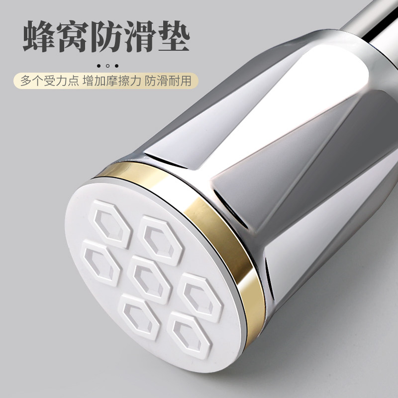 免打孔安装伸缩杆窗帘杆子单杆窗帘支架升缩罗马杆晾衣杆浴帘撑杆