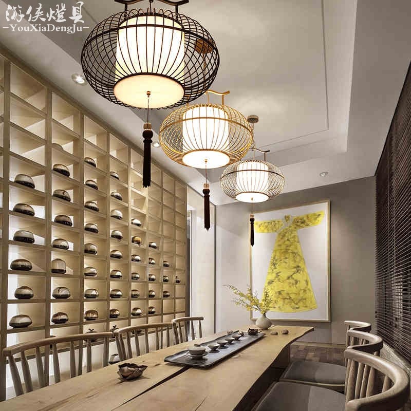 新中式灯具创意个性禅意铁艺餐厅吧台楼梯阳台走廊茶室鸟笼小吊灯,家装灯饰光源,酒店/宴会厅/餐饮吊灯,淘宝优惠券,粉丝福利购,淘宝优惠卷