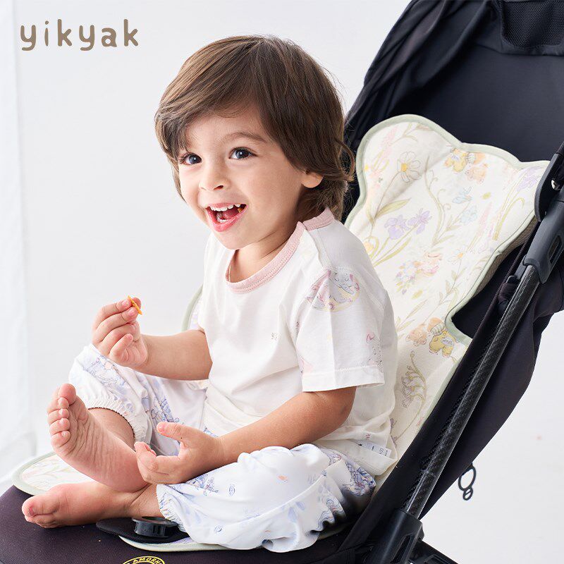 yikyak婴幼儿童推车垫夏凉席宝宝户外凉垫婴儿床垫柔软透气