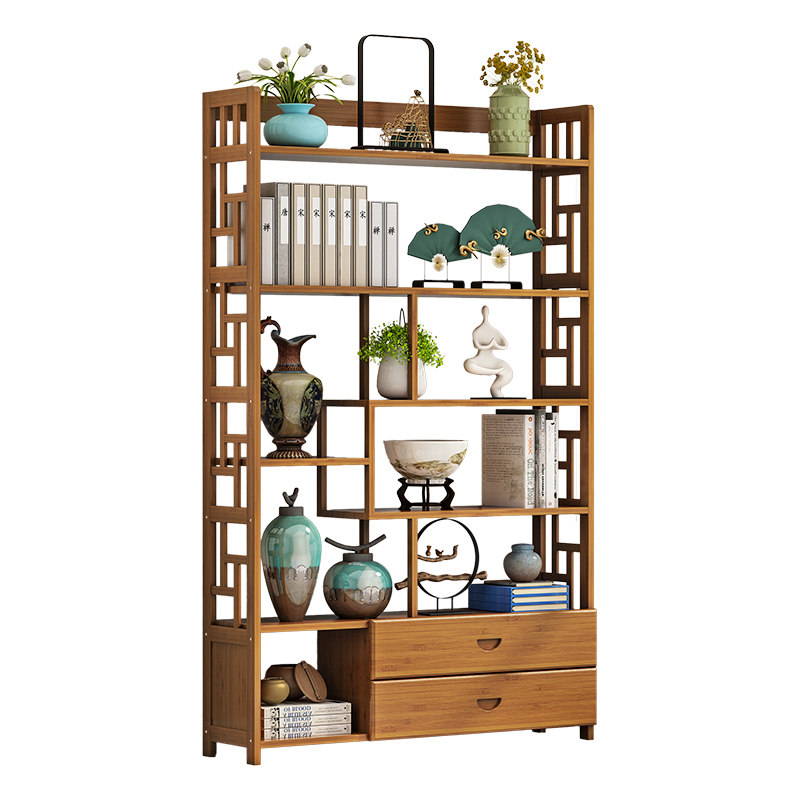 茶叶茶具博古架多宝阁摆件紫砂壶收纳展示货架中式茶桌置物架布置