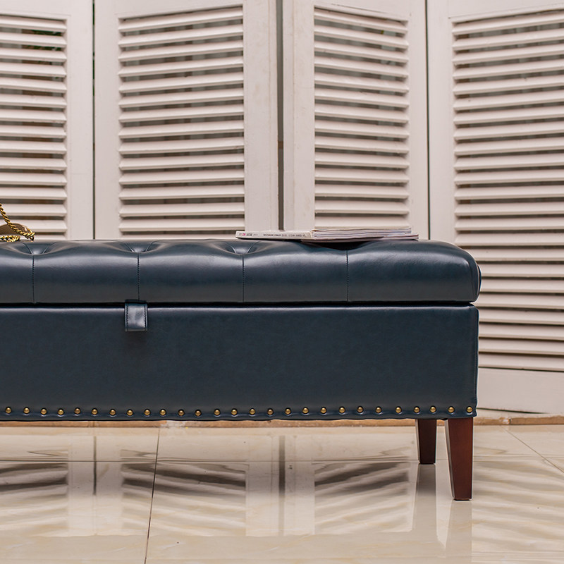 欧式床尾凳实木布艺沙发脚凳储物箱凳床头床边凳美式换鞋凳服装店,住宅家具,换鞋凳,淘宝优惠券,粉丝福利购,淘宝优惠卷