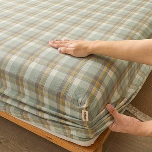 夏季纯棉床笠单件全棉床罩防尘套全包席梦思床垫保护罩2023年新款