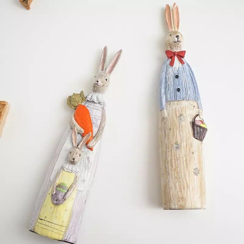 简约欧式彩绘情侣兔子装饰动物摆件设橱窗店铺装饰品圣诞节日礼物,家居饰品,装饰摆件,淘宝优惠券,粉丝福利购,淘宝优惠卷