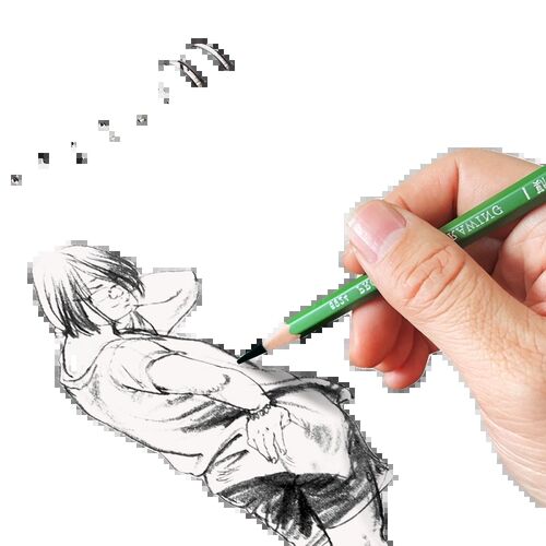 斯高素描炭笔哑光铅笔不反光石墨铅笔14B16B不断芯软炭美术生专用