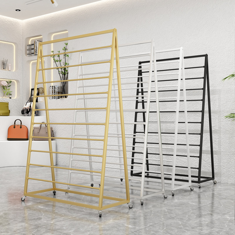 围巾架子丝巾展示架落地式服装店小裤子袜子内衣多功能布料挂货架