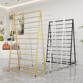 子袜子内衣多功能布料挂货架 店小裤 围巾架子丝巾展示架落地式 服装