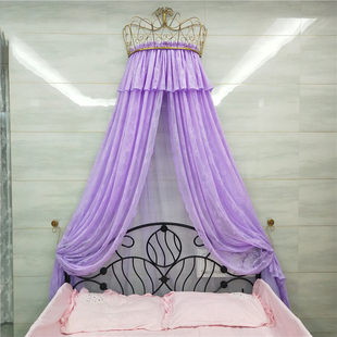 欧式宫廷蚊帐装饰白色公主纱帐纱幔加厚防蚊床幔双层婚庆双人床帘