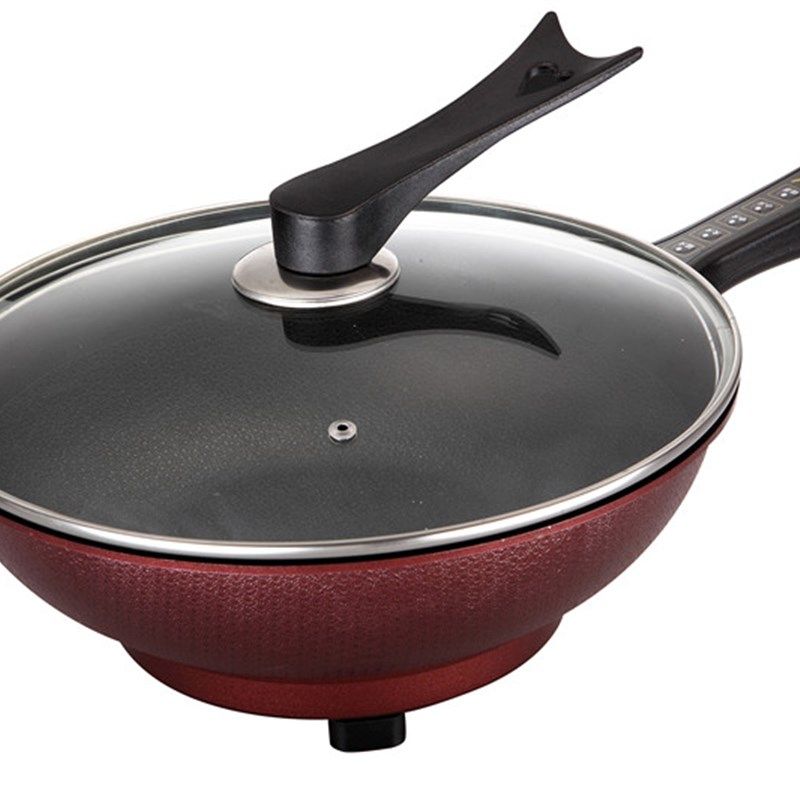 智能电炒锅不粘锅家用多功能电热锅电火锅煮锅煎锅迷你插电炒菜锅