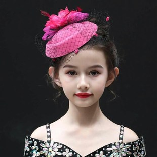 小女孩表演夸张头饰女童公主裙发饰钢琴舞蹈裙头饰节目表演服发饰