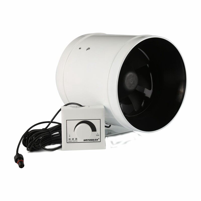 盛仕达8寸混流变频管道风机200mm排气扇无极调速强力静音送抽风机