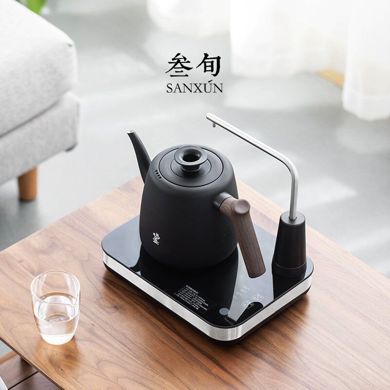 叁旬全自动上水电热水壶家用办公室烧水壶泡茶壶保温抽水茶台一体
