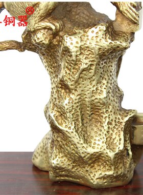 宇卓铜器封侯挂印铜猴子 纯铜猴黄铜猴办公室工艺品摆件